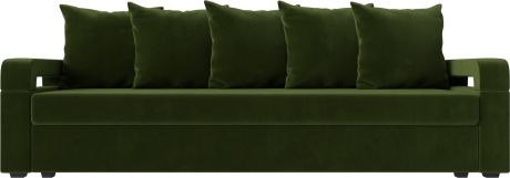 Диван-кровать «Гермес Лайт» Зеленый, Микровельвет