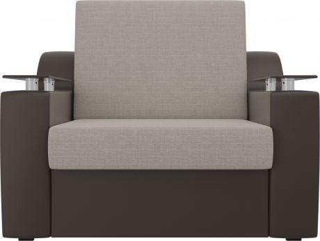 Кресло-кровать «Сенатор 60» бежевыйкоричневый, Рогожка