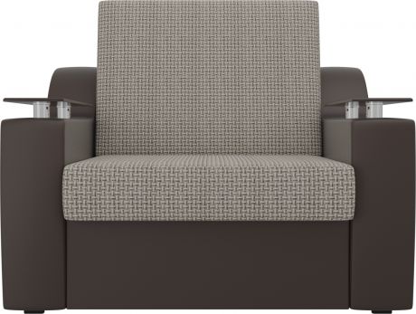 Кресло-кровать «Сенатор 80» Корфу 02коричневый, Корфуэкокожа