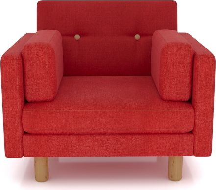 Кресло «Ингвар» Red, береза, велюр