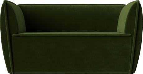 Двухместный диван «Бергамо» Зеленый, Микровельвет