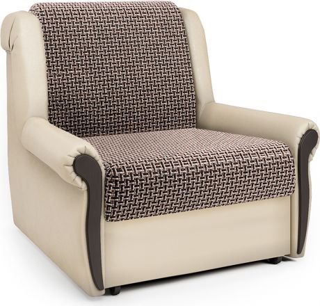 Кресло-кровать «Аккорд М» Коричневый, бежевый, корфу, экокожа