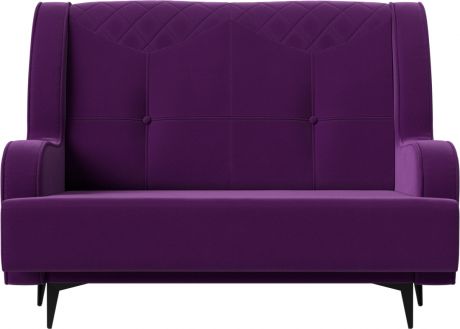 Диван-кровать двухместный «Неаполь» Фиолетовый, Микровельвет