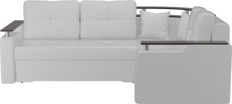 Угловой диван-кровать «Комфорт» Белый, Экокожа, правый