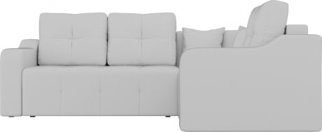 Угловой диван-кровать «Кембридж» Белый, Экокожа, правый