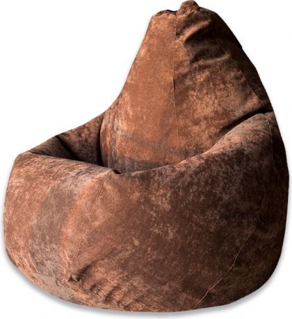 Кресло-мешок «Груша» Коричневый, Микровельвет, XL