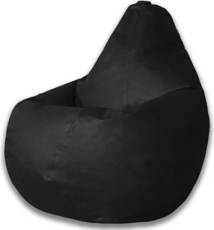 Кресло-мешок «Груша» Черная, Экокожа, 2XL