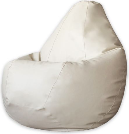 Кресло-мешок «Груша» ЭкоКожа, Светло-Бежевая, XL