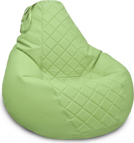 Кресло-мешок «Груша Galaxy» с декоративной отделкой Экокожа Lt Green, XL