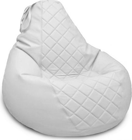 Кресло-мешок «Груша Galaxy» с декоративной отделкой Экокожа New White, S