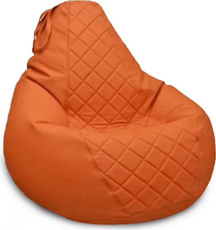 Кресло-мешок «Груша Galaxy» с декоративной отделкой Экокожа Orange, S