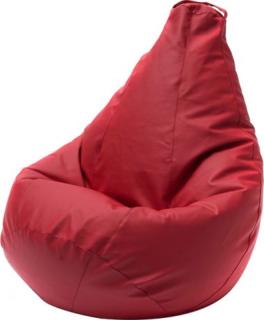 Кресло-мешок «Груша» Экокожа, Красная, XL
