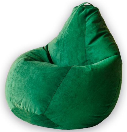 Кресло-мешок «Груша» Микровельвет, Зеленый, 3XL