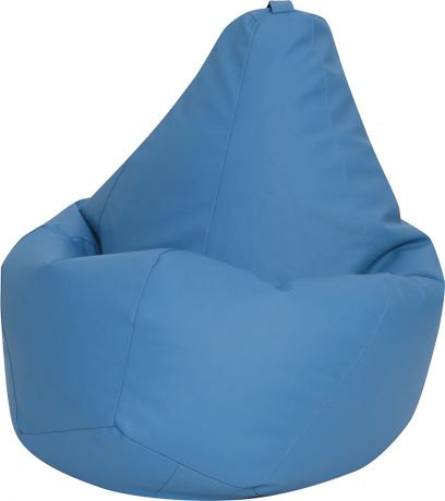 Кресло-мешок «Груша» Экокожа, Голубая, 2XL