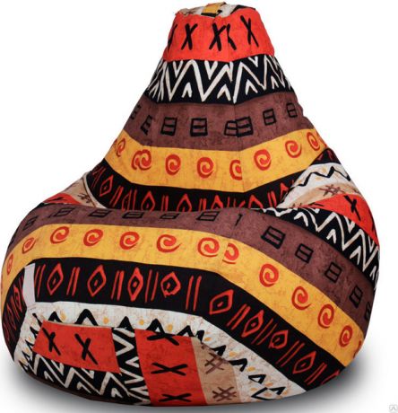 Кресло-мешок «Груша» Жаккард, Африка, 2XL