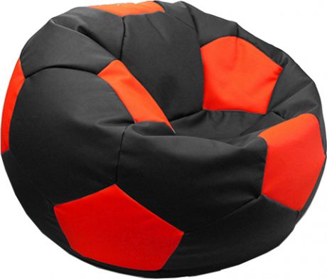 Кресло-мешок «Мяч» черный + красный, L