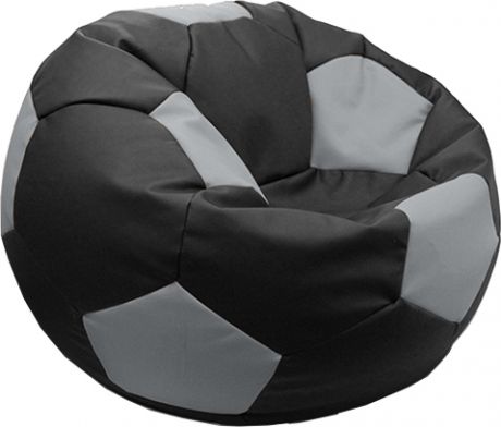 Кресло-мешок «Мяч» черный + серый, XL