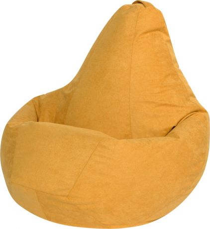 Кресло-мешок «Груша» Велюр, Желтый, XL