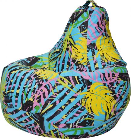 Кресло-мешок «Груша» Жаккард, Пальмы, XL