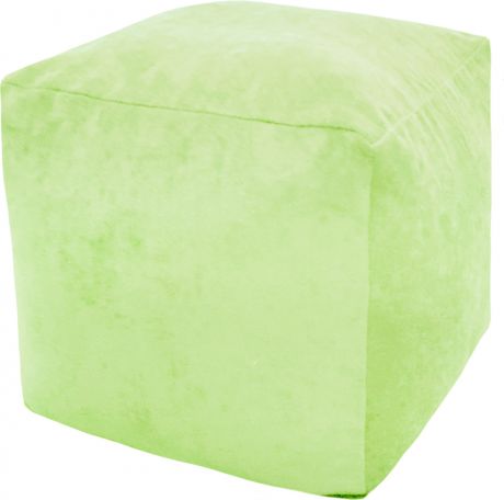 Пуф Классический «Куб» Салатовый, микровельвет