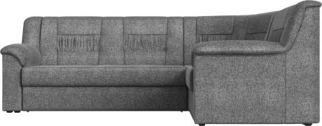 Угловой диван-кровать «Карелия» Серый, Рогожка, правый