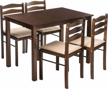 Обеденная группа «Starter (стол и 4 стула) oak / beige» 11411WO