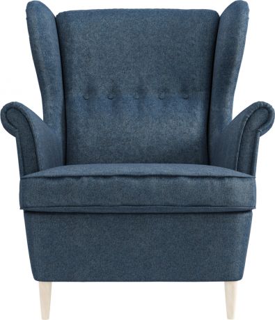 Кресло «Бенон» Sawana синий, рогожка