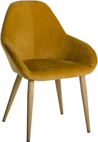 Кресло «Kent» Желтый, натуральный дуб