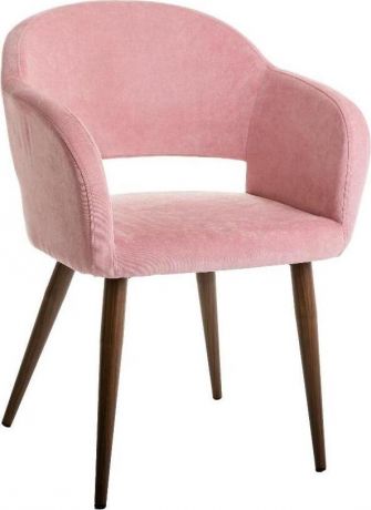 Кресло «Oscar» Розовый, тёмный орех