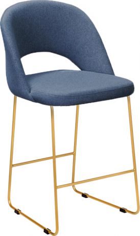 Полубарное кресло «Lars» Голубой, линк, золотой