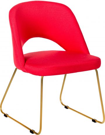 Кресло «Lars» Красный, линк, золото