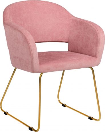 Кресло «Oscar» Розовый, линк, золото