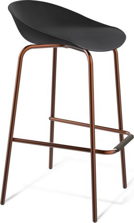 Барный стул SHT-ST19/S29 Черный, медный металлик