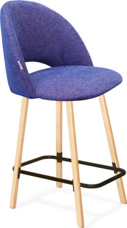 Барный стул SHT-ST34/S94-1 Синий мираж, черный муар
