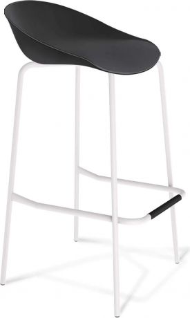 Барный стул SHT-ST19/S29 Черный, белый муар