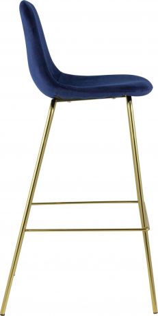 Барный стул «Валенсия» Синий, золотые ножки