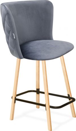 Барный стул SHT-ST36-3/S94-1 Нейтральный серый, прозрачный лак