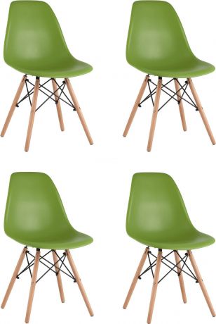 Комплект из 4-х стульев «DSW» Зеленый