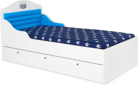Кровать «Ocean New 160» с ящиком Голубой