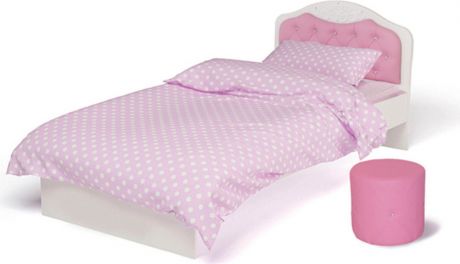 Кровать «Princess Swarovski 1-190P» Розовая