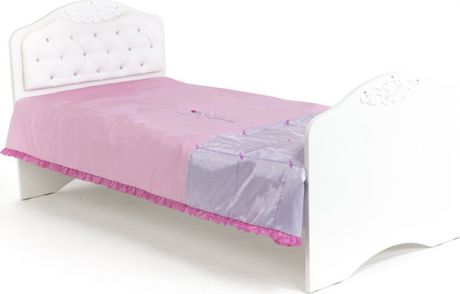Кровать «Princess Swarovski 2-190W» Белая