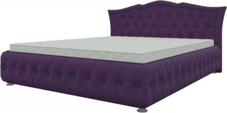 Кровать «Герда 140» Фиолетовый, Микровельвет
