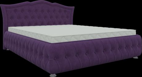 Кровать «Герда 160» Фиолетовый, Микровельвет