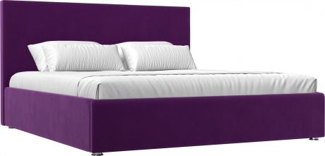 Кровать «Кариба 160» Фиолетовый, Микровельвет