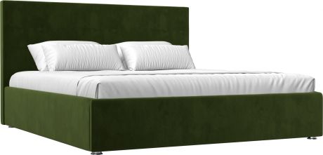 Кровать «Кариба 180» Зеленый, Микровельвет
