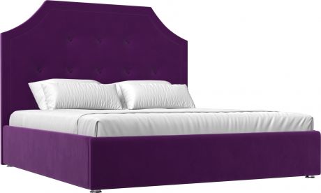 Кровать «Кантри 160» Фиолетовый, Микровельвет