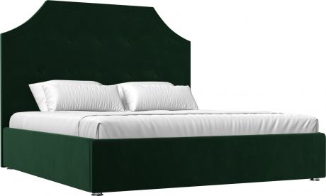 Кровать «Кантри 160» Зеленый, Велюр