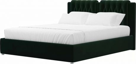 Кровать «Камилла» Зеленый, Велюр