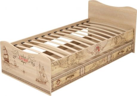 Кровать с ящиком «Квест» Дуб Сонома