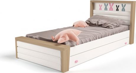 Кровать «Mix bunny 4/190 Р» с ящиком Розовый
